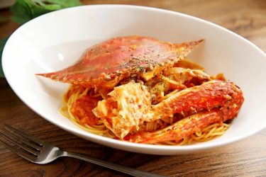 簡単プロの味!ワタリガニのクリームパスタ【インスタ映えレシピ】