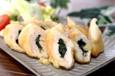 お手軽♪鶏ささみの大葉チーズ焼き【インスタ映えレシピ】